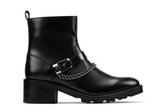 Clarks Roseleigh High 26155708 Womens Black Zipper Leather Casual Boots