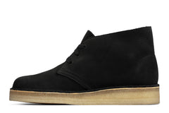 Clarks Desert Coal 26163249 Womens Black Nubuck Lace Up Chukkas Boots