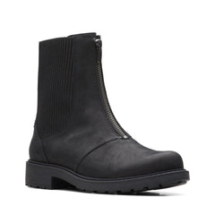 Clarks Orinoco 2 Up 26167568 Womens Black Leather Casual Dress Boots