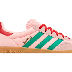 Adidas Womens Pink Gazelle Indoor 'Glow Pink Court Green' Sneakers,' JI2713