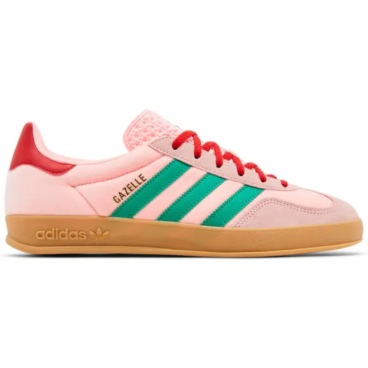 Adidas Womens Pink Gazelle Indoor 'Glow Pink Court Green' Sneakers,' JI2713