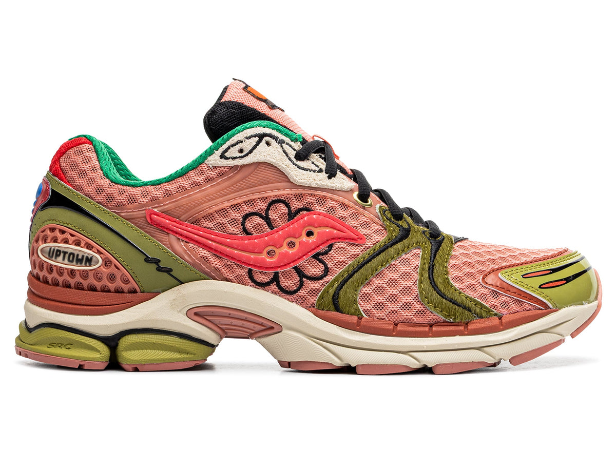 Saucony x Jae Tips Progrid Triumph 4 in Peach / Leaf