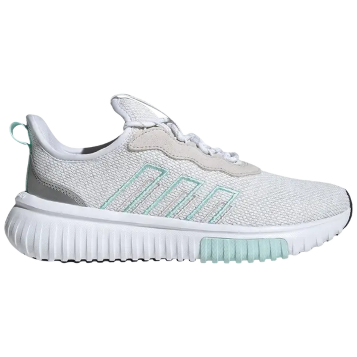 Adidas Women's White/Aqua Kaptir Flow 2.0 Sneakers, JR8502