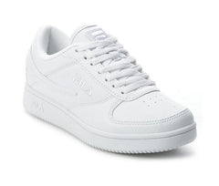 FILA Women's A Low White Leather Low Sneakers, Triple White, 5CM01116-100