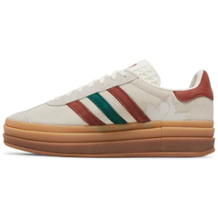 Adidas Originals Women's Cream/Maple Leaf Gazelle Bold Sneakers, IG3685 (No Box)