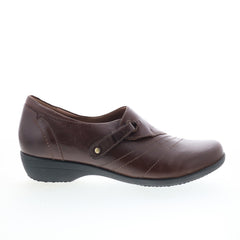 Dansko Franny 5501-690200 Womens Brown Leather Mary Jane Flats Shoes
