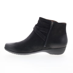 Dansko Faithe 5508-360200 Womens Black Leather Zipper Casual Dress Boots