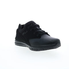 Fila Memory Layers Slip Resistant Womens Black Athletic Work & Safety Shoes
