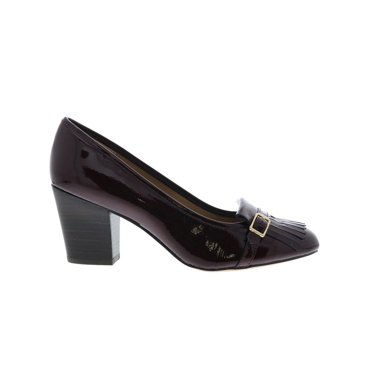 Isola Tara 6229312 Womens Burgundy Leather Slip On Heels Pumps Shoes