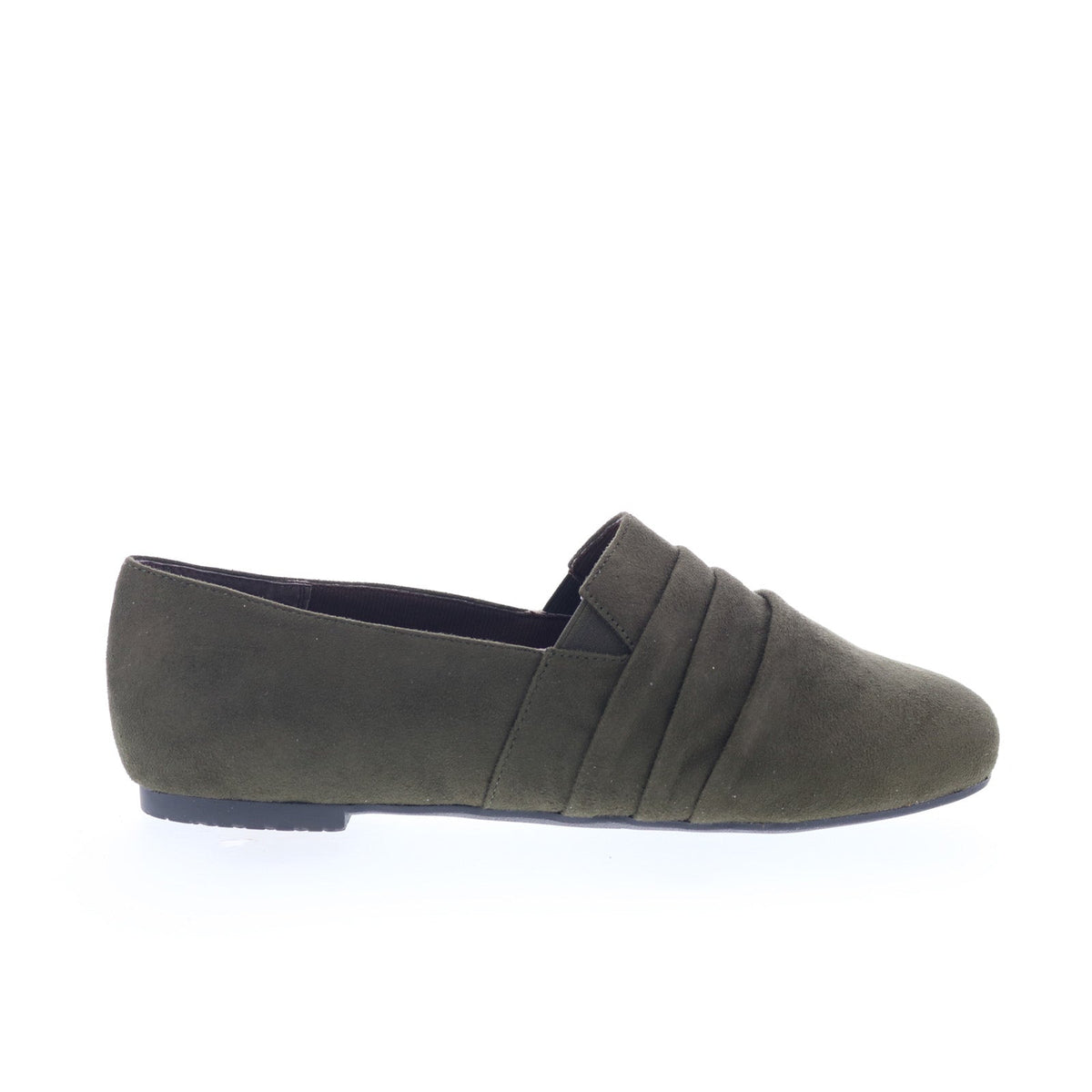 Ros Hommerson Donut 63002-66 Womens Green Suede Slip On Loafer Flats Shoes