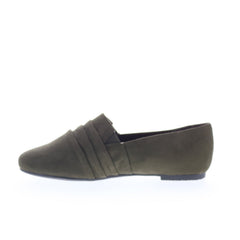 Ros Hommerson Donut 63002-66 Womens Green Suede Slip On Loafer Flats Shoes