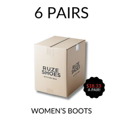 Womens Boots Mystery Box (Medium Width) - 6 Pairs - No Returns (See Product Details Below)