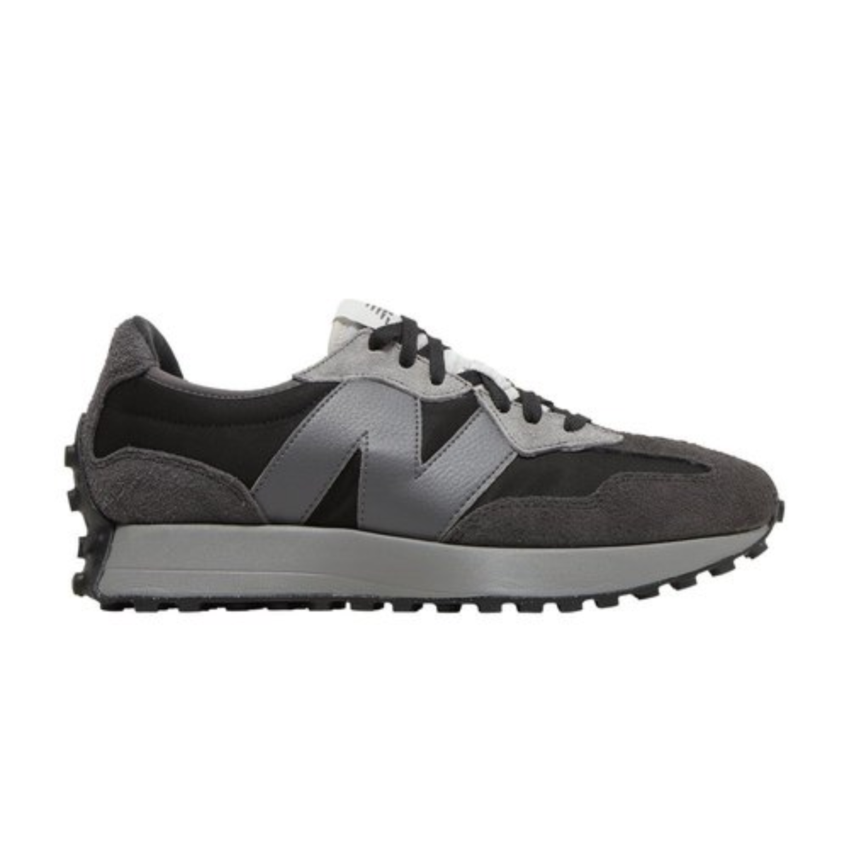 New Balance Men's Black 327 Sneakers, MS327GRM