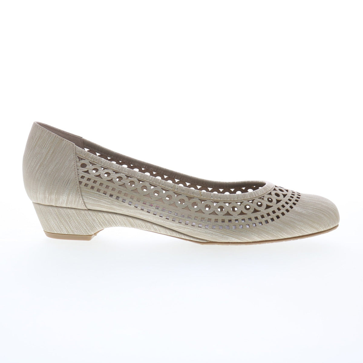 Ros Hommerson Tina 74029-73 Womens Beige Extra Wide Heels Pumps Shoes