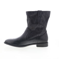 Johnston & Murphy Lenora 78-51871 Womens Black Leather Casual Dress Boots