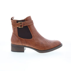 Johnston & Murphy Jeanette 78-51924 Womens Brown Leather Casual Dress Boots