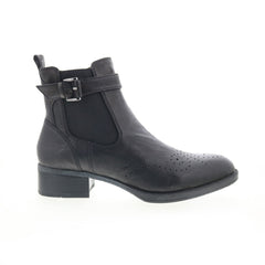 Johnston & Murphy Jeanette 78-51925 Womens Black Leather Casual Dress Boots