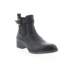 Johnston & Murphy Jeanette 78-51925 Womens Black Leather Casual Dress Boots