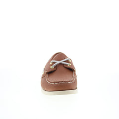 Sebago Portland Fisher Womens Brown Leather Loafers & Slip Ons Boat Shoes