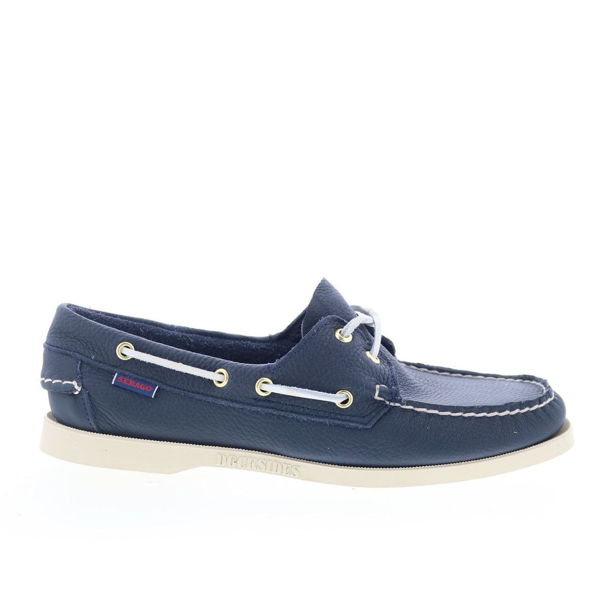 Sebago Portland Fisher Womens Blue Leather Loafers & Slip Ons Boat Shoes