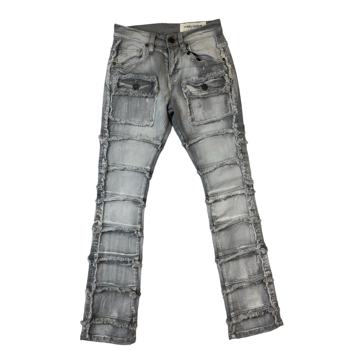 Kids FWRD DENIM CO. Patchwork True Stacked Denim Jeans