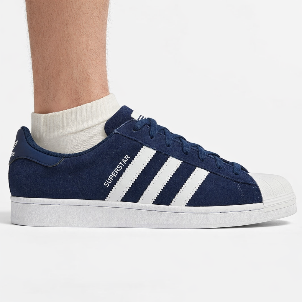 Adidas Originals Men's Blue Superstar Sneakers, ID1461 (No Box)
