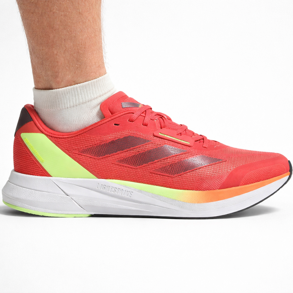 Adidas Men's Red/Aurora Metallic Duramo Speed Sneakers, IF3543 (No Box)