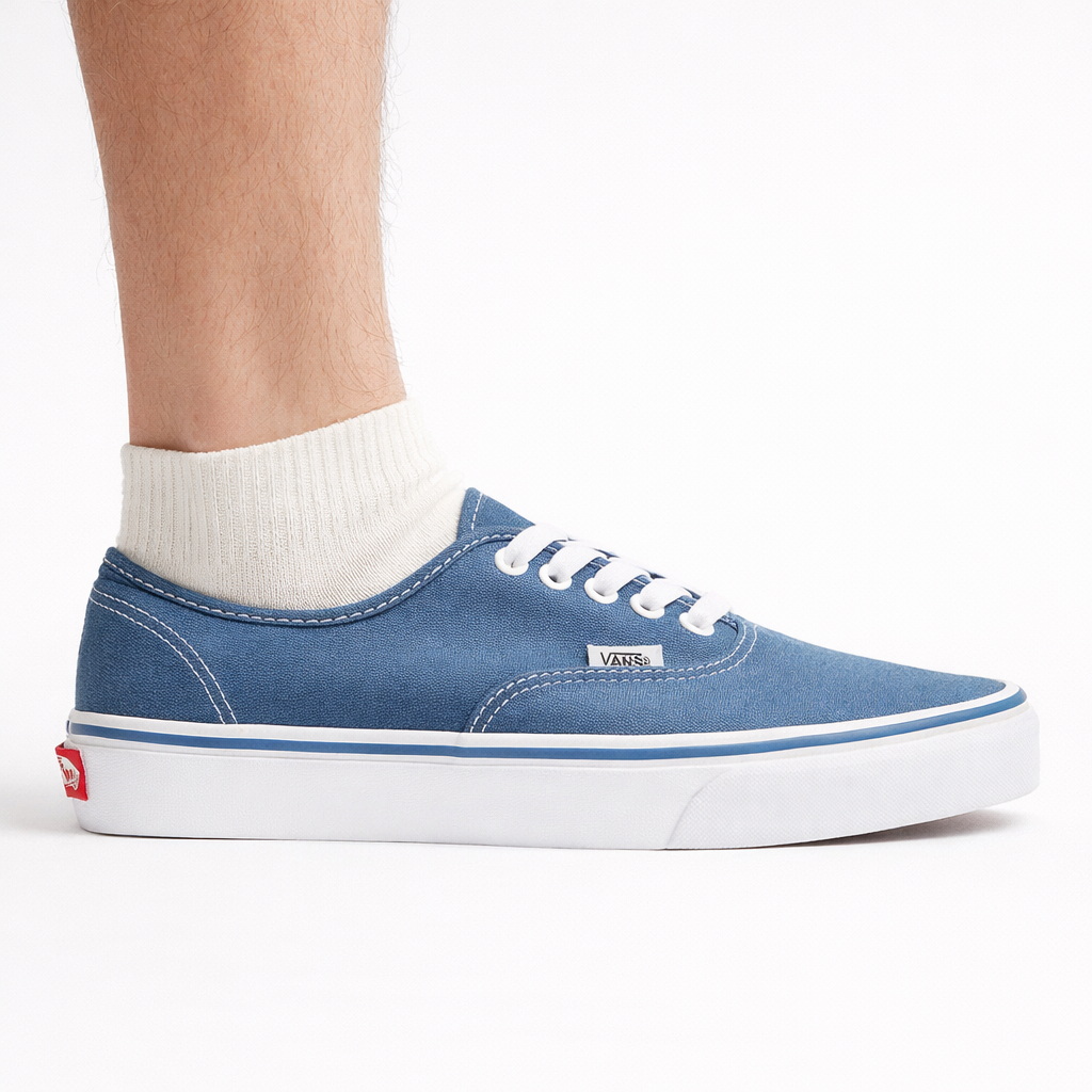 Vans Mens Navy Authentic Canvas Sneakers, VN000EE3NVY