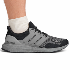 Adidas Men's Ultraboost 1.0 Running Sneakers, Silver Metallic/Black, JQ5902