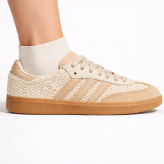Adidas Originals Women's Cream Samba OG Sneakers, JR9446 (No Box)