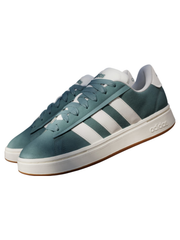 Adidas Men's Teal Grand Court Alpha Sneakers, JQ3007