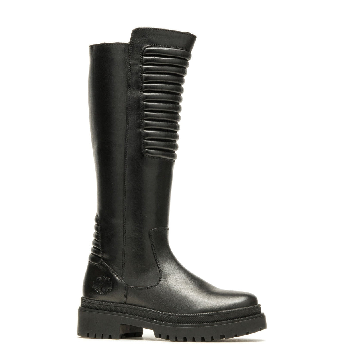 Harley-Davidson Kamton 13" D87216 Womens Black Leather Motorcycle Boots