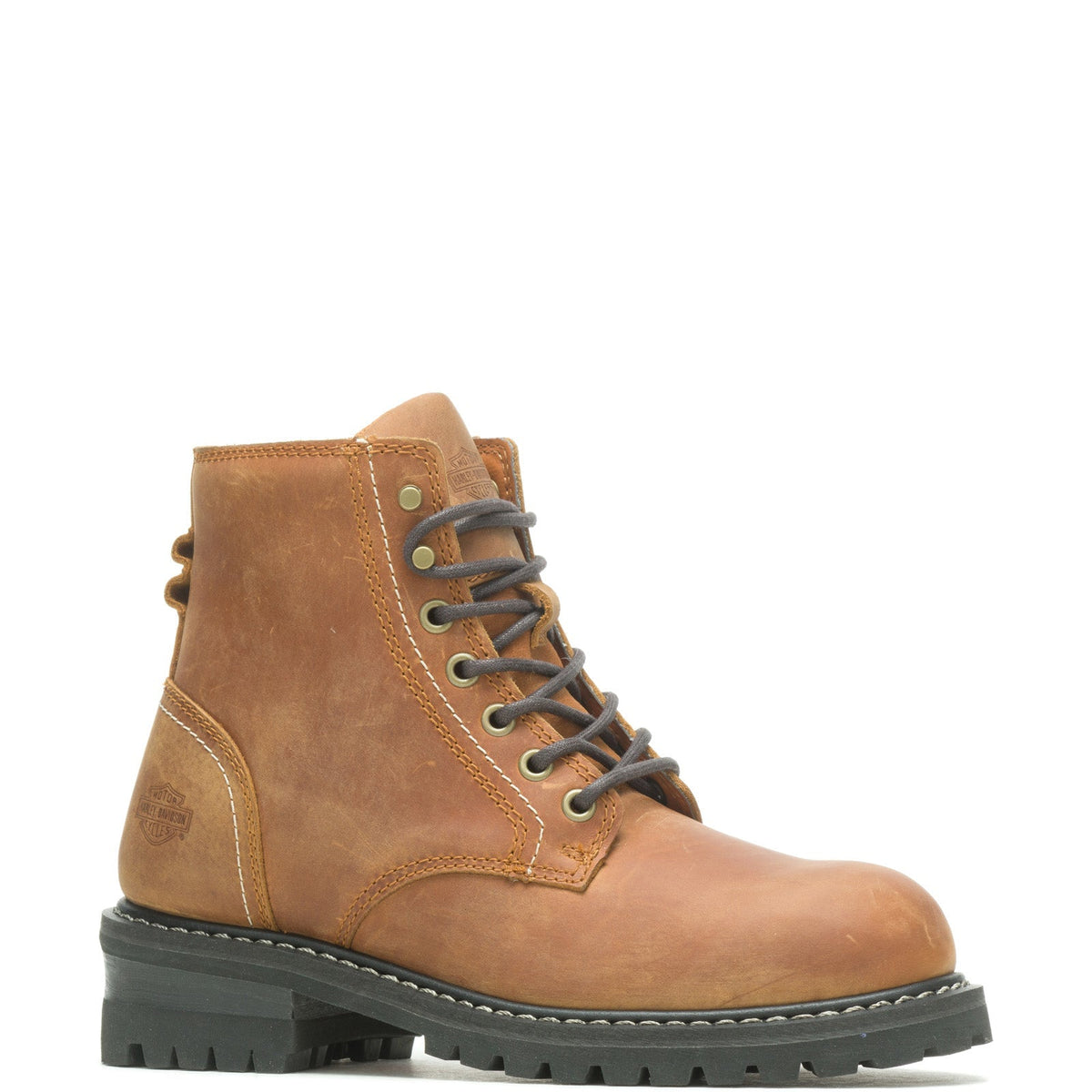 Harley-Davidson Bentler W 5" De D87237 Womens Brown Leather Motorcycle Boots