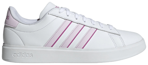 Adidas Women's White/Lavender Grand Court 2.0 Sneakers, IG9242