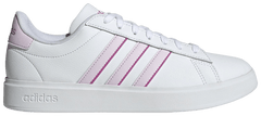 Adidas Women's White/Lavender Grand Court 2.0 Sneakers, IG9242