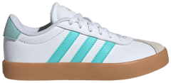 Adidas Kids' White & Blue VL Court Sneakers, JH8721