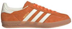 Adidas Originals Men's Gazelle Indoor Sneakers, Orange / Off White / Gold Metallic, JQ8392