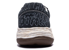 Maison Mihara Yasuhiro "OLIVER" OG Sole Graffiti Printed Canvas in Black