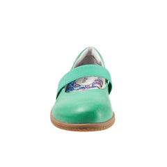 Softwalk High Point S1466-338 Womens Green Narrow Mary Jane Flats Shoes