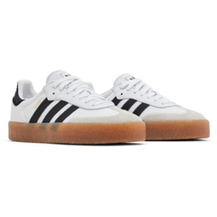 Adidas Originals Women's White/Black/Gum Sambae Sneakers, JI1349 (Damaged Box)