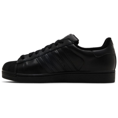 Adidas Originals Men's All Black Superstar II Sneakers, JI0081 (Damaged Box)