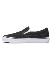 Vans Men's Black Classic Slip‑On Canvas Sneakers, VN000EYEBLK