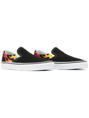 Vans Men's Classic Slip‑On Canvas Sneakers, Flame, VN0A38F7PHN