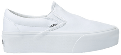 Vans Mens Classic Slip on Platform Shoes, White, VN0A7Q5RW00