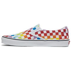 Vans Men's Classic Slip‑On Canvas Sneakers, Rainbow, VN0A3UT7U09