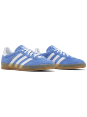 Adidas Originals Women's Blue Gazelle Indoor Sneakers, HQ8717 (Damaged Box)