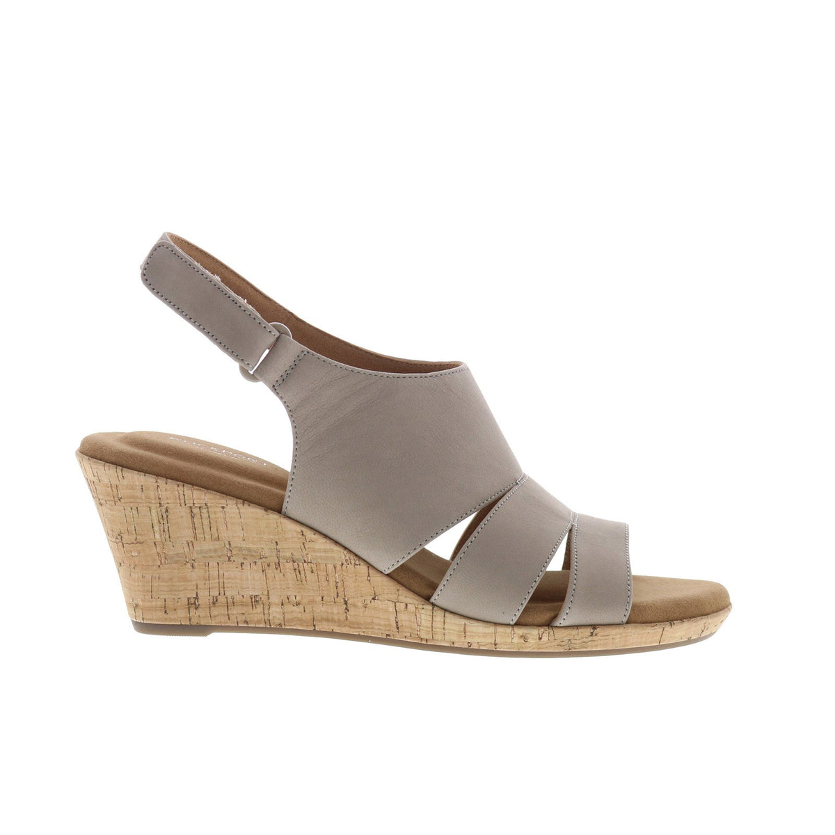 Rockport Briah Slingback CJ4800 Womens Beige Nubuck Slingback Sandals Shoes