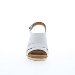 Rockport Briah Slingback CJ5408 Womens White Leather Slingback Sandals Shoes