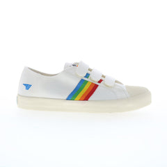 Gola Coaster Rainbow Strap CLA976 Womens White Lifestyle Sneakers Shoes