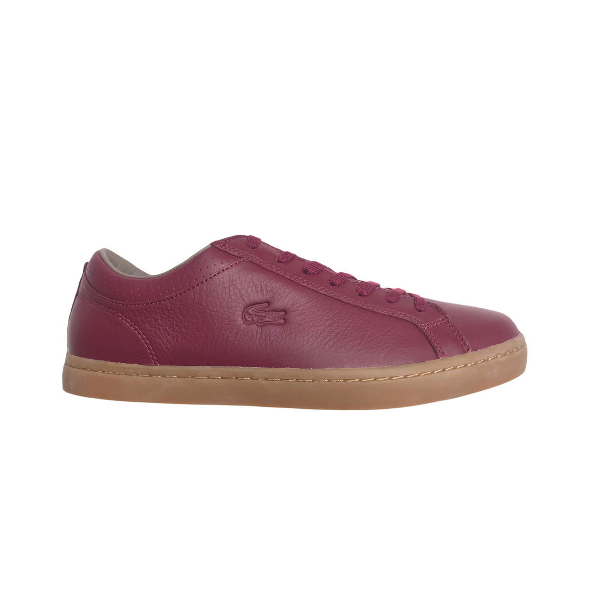 Men LACOSTE Straightset 3 SRM Leather Shoes